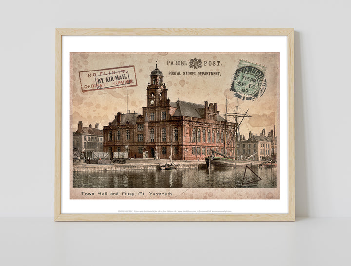 Town Hall and Quay, Great Yarmouth - Art Print