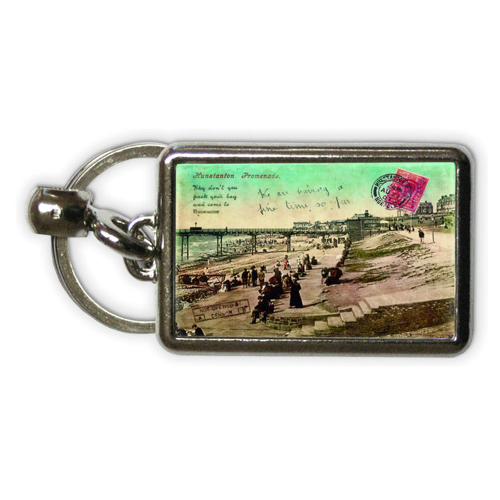 Hunstanton Promenade Metal Keyring