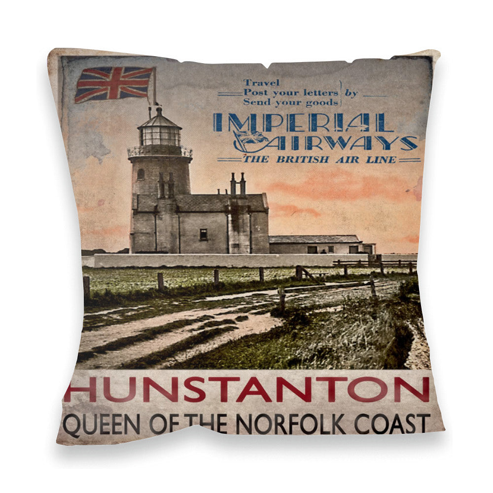 Hunstanton, Queen of the Norfolk Coast Fibre Filled Cushion