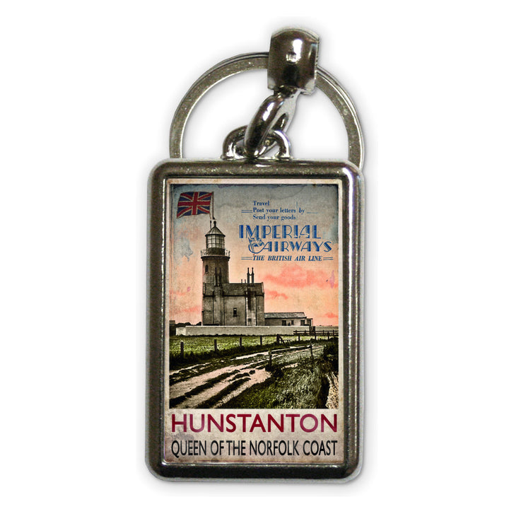 Hunstanton, Queen of the Norfolk Coast Metal Keyring