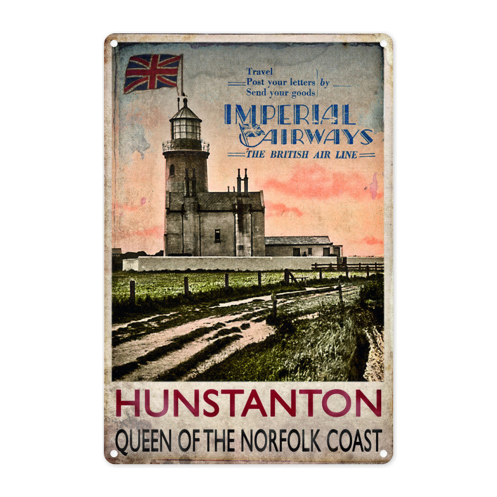 Hunstanton, Queen of the Norfolk Coast Metal Sign