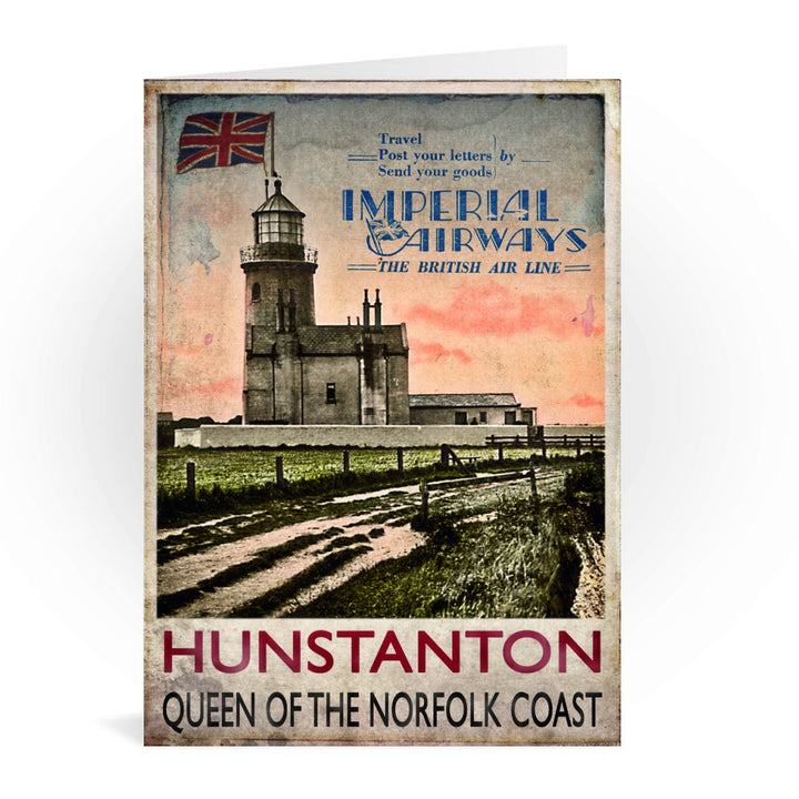 Hunstanton, Queen of the Norfolk Coast Greeting Card 7x5