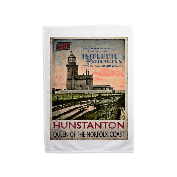 Hunstanton, Queen of the Norfolk Coast Tea Towel