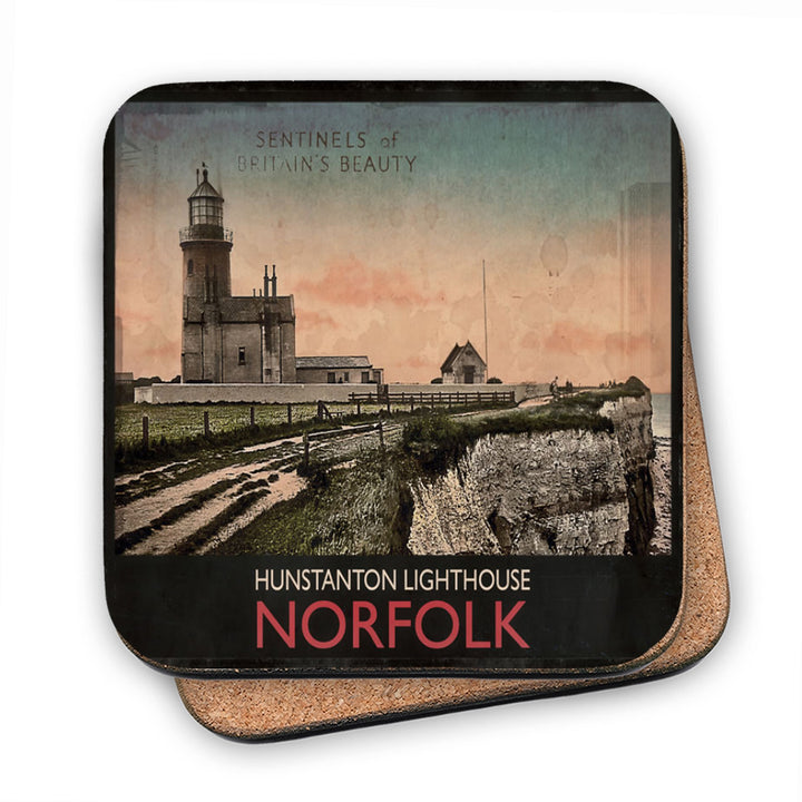 Hunstanton Lighthouse MDF Coaster