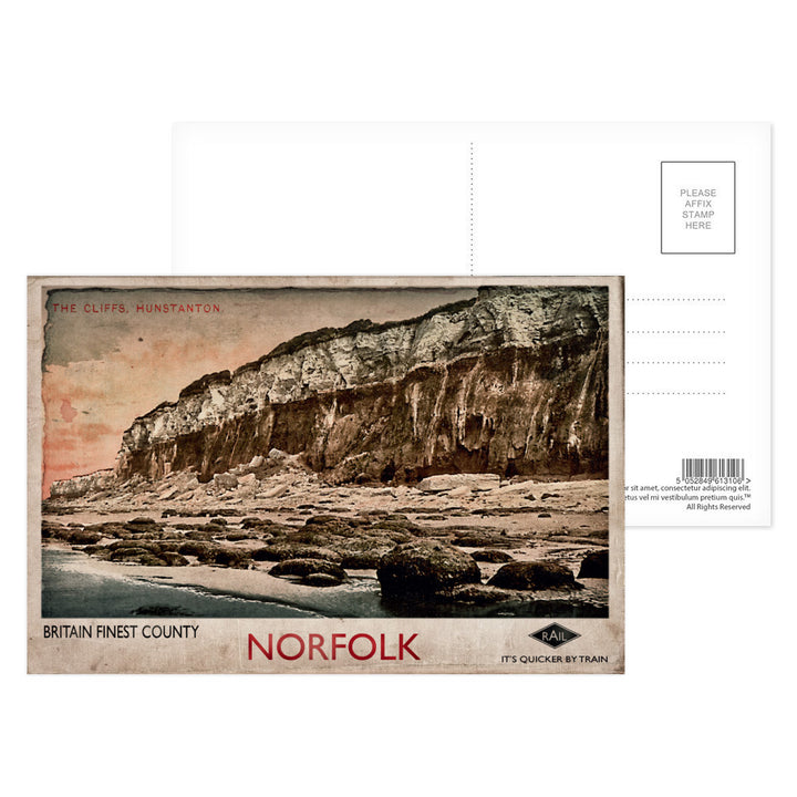 Hunstanton Cliffs Postcard Pack