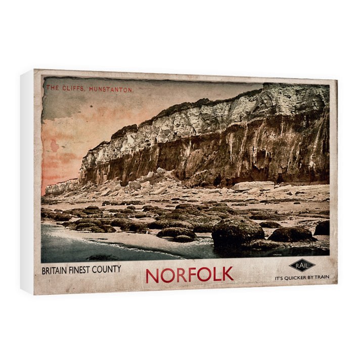 Hunstanton Cliffs 60cm x 80cm Canvas