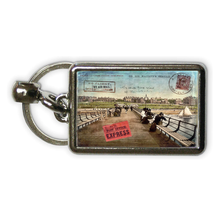 Hunstanton Pier Metal Keyring