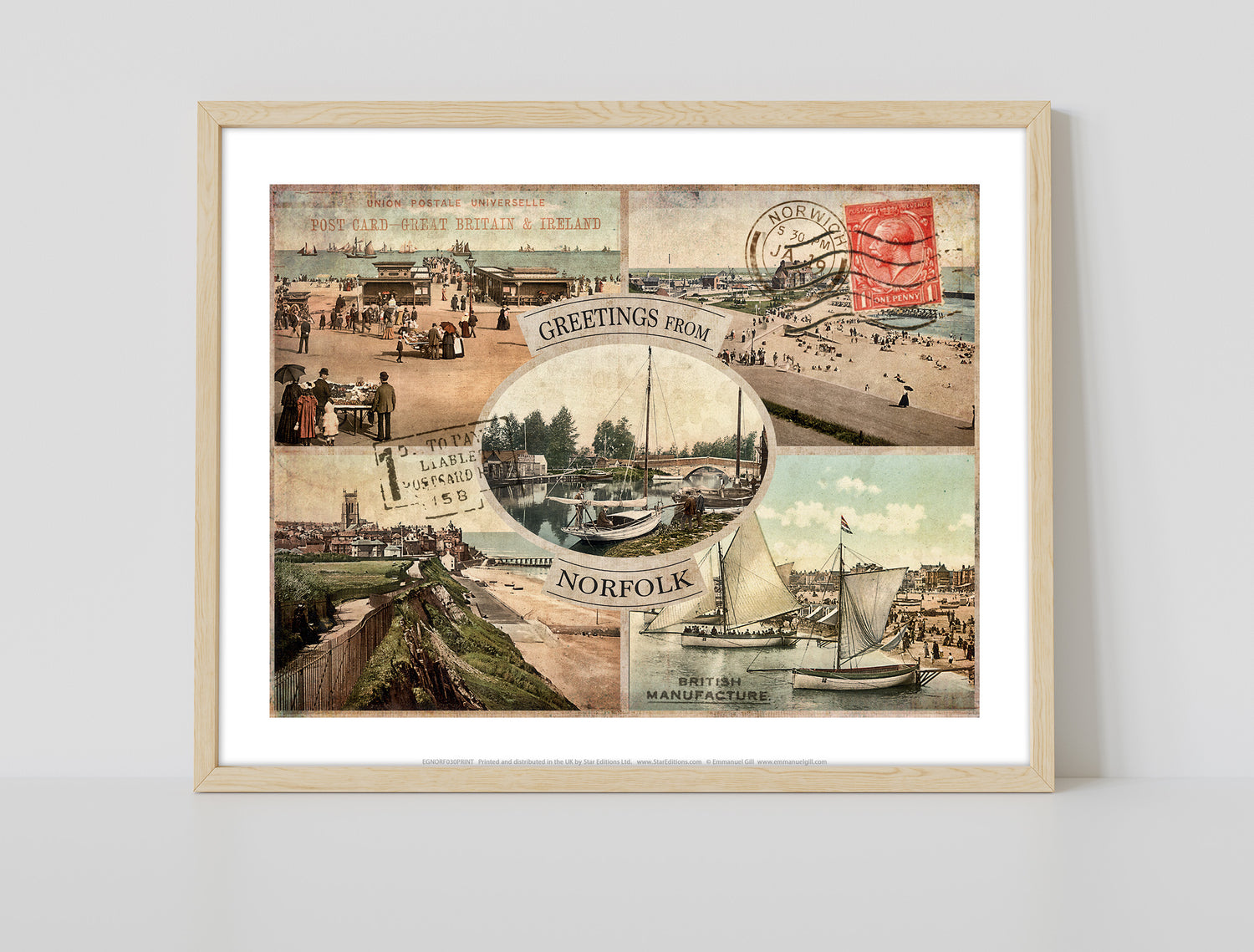 Greetings from Norfolk - Art Print