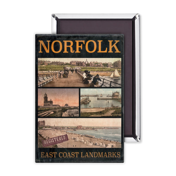 Norfolk East Coast Landmarks Magnet