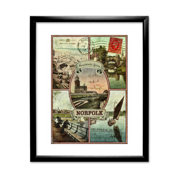 Souvenirs from Norfolk 11x14 Framed Print (Black)