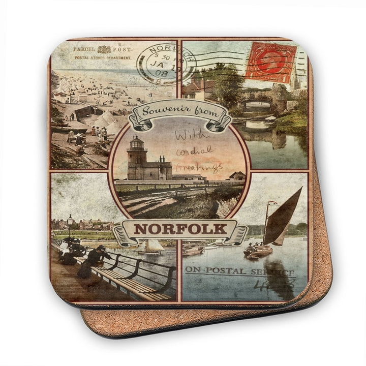 Souvenirs from Norfolk MDF Coaster