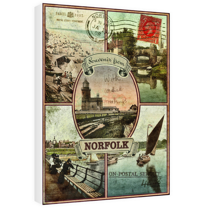 Souvenirs from Norfolk 60cm x 80cm Canvas