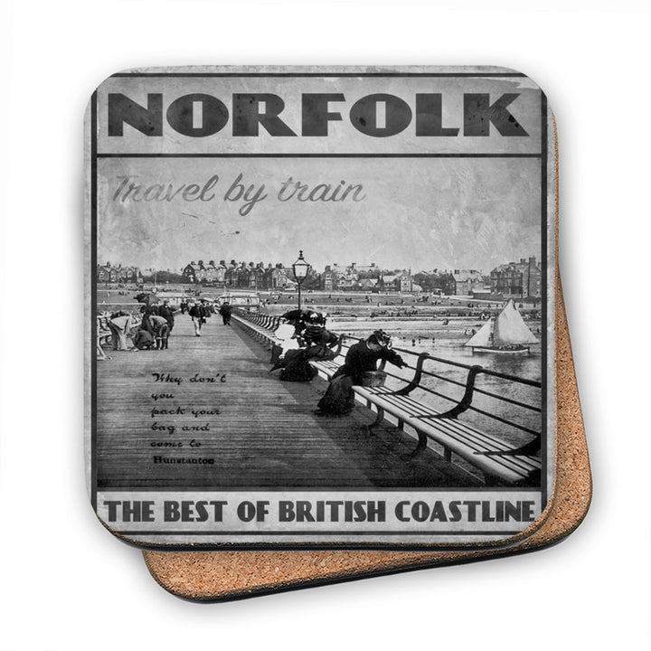 Norfolk, the best of British Coastline MDF Coaster