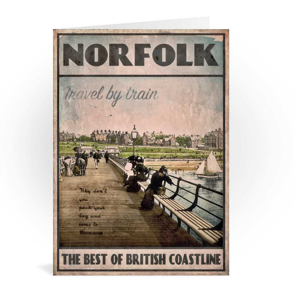 Norfolk, the best of British Coastline Greeting Card 7x5