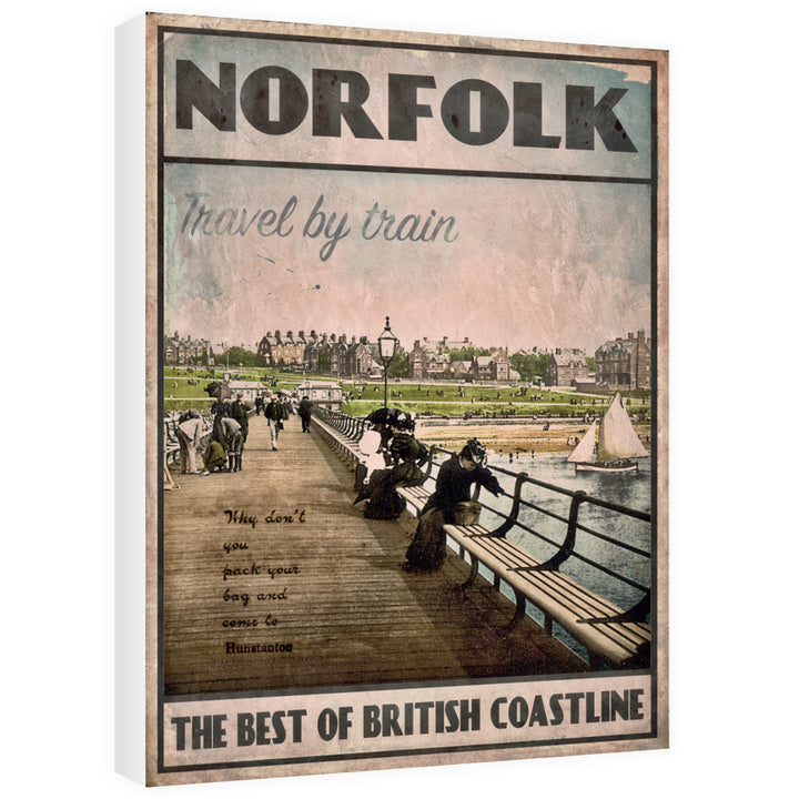 Norfolk, the best of British Coastline 60cm x 80cm Canvas