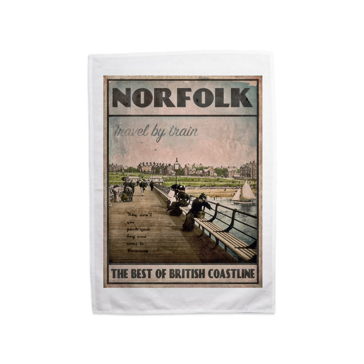 Norfolk, the best of British Coastline Tea Towel