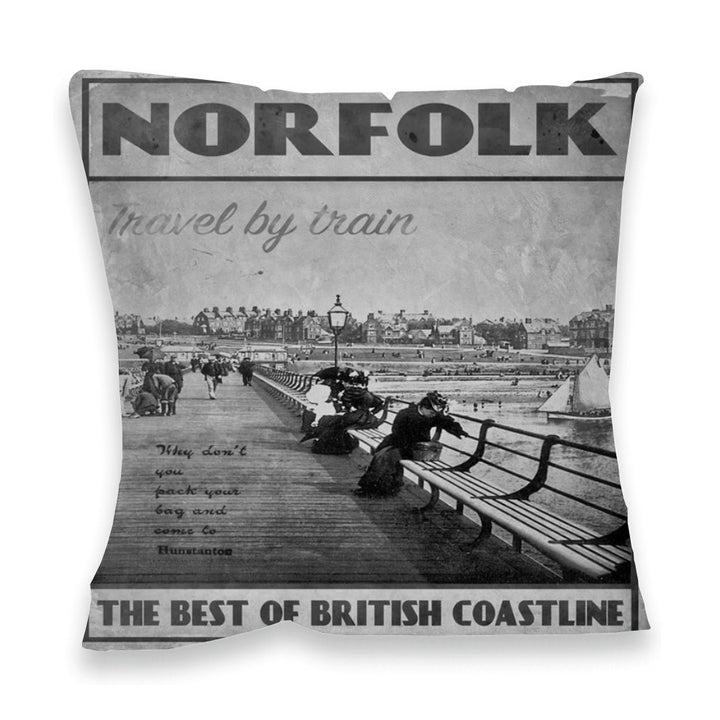Norfolk, the best of British Coastline Fibre Filled Cushion