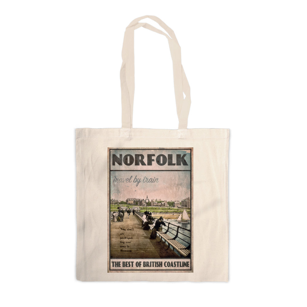 Norfolk, the best of British Coastline Canvas Tote Bag