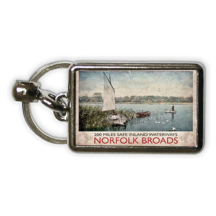 Norfolk Broads Metal Keyring