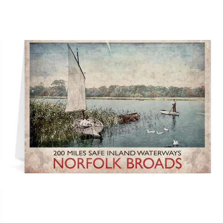 Norfolk Broads Greeting Card 7x5