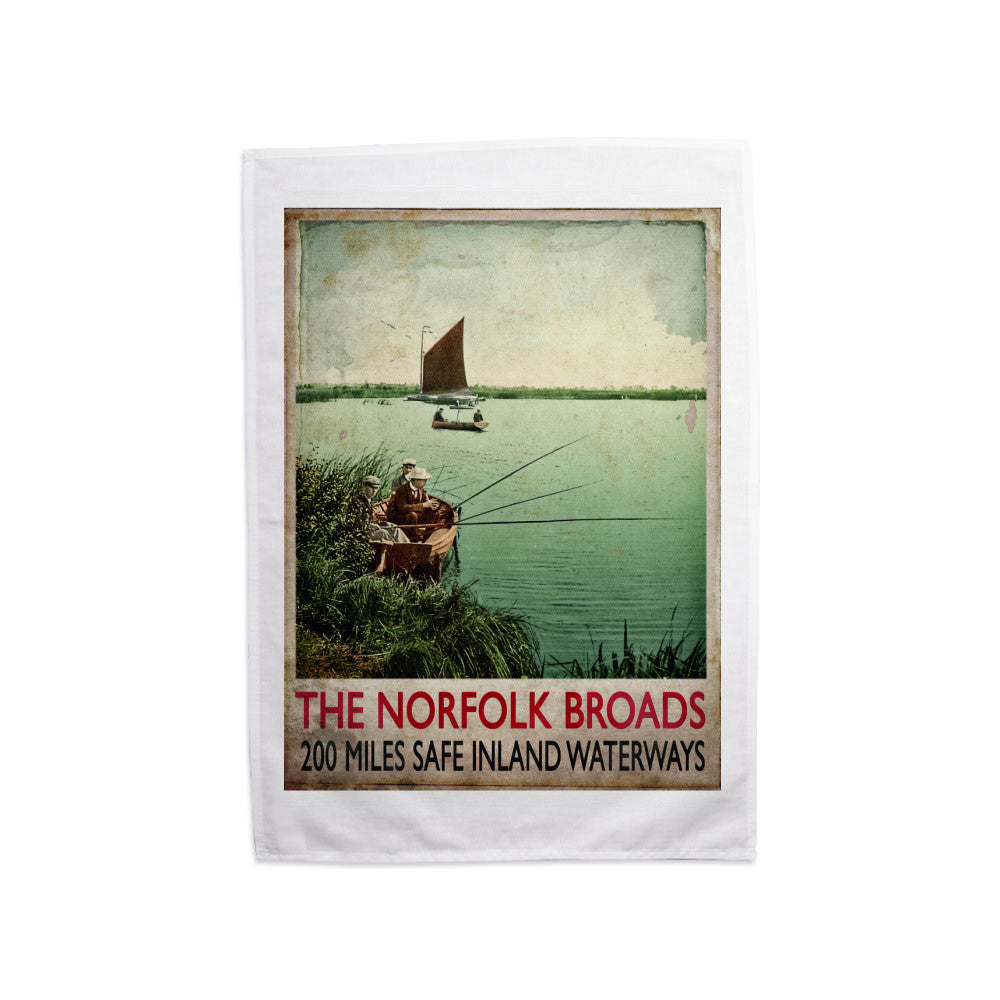 Norfolk Broads Tea Towel
