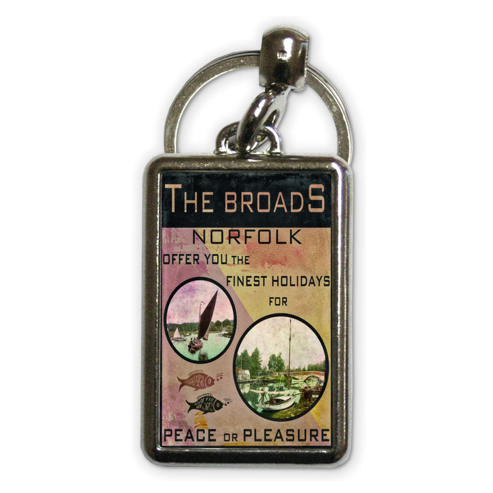 Norfolk Broads Metal Keyring