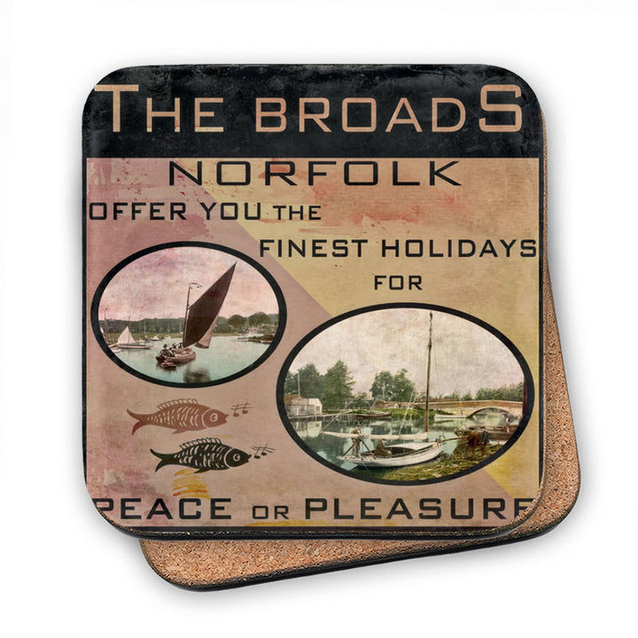 Norfolk Broads MDF Coaster