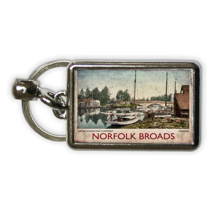 Norfolk Broads Metal Keyring