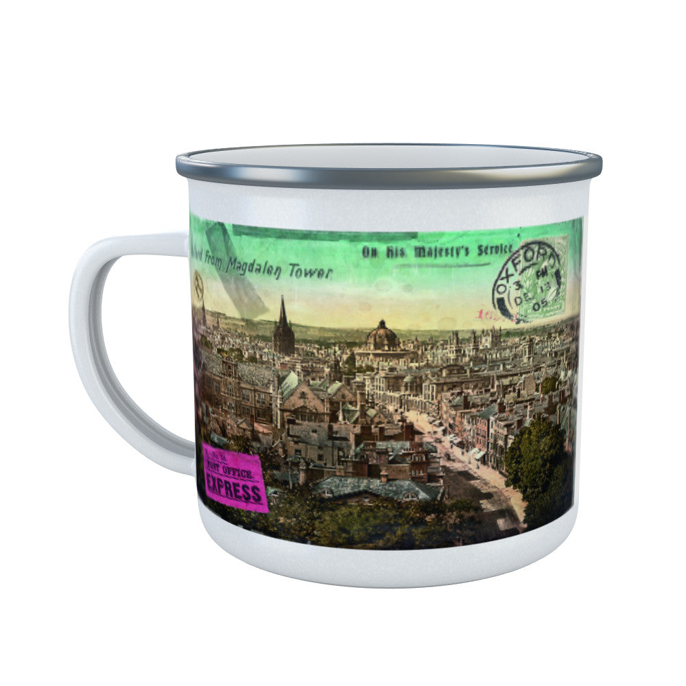 Oxford from the Magdalen Tower Enamel Mug