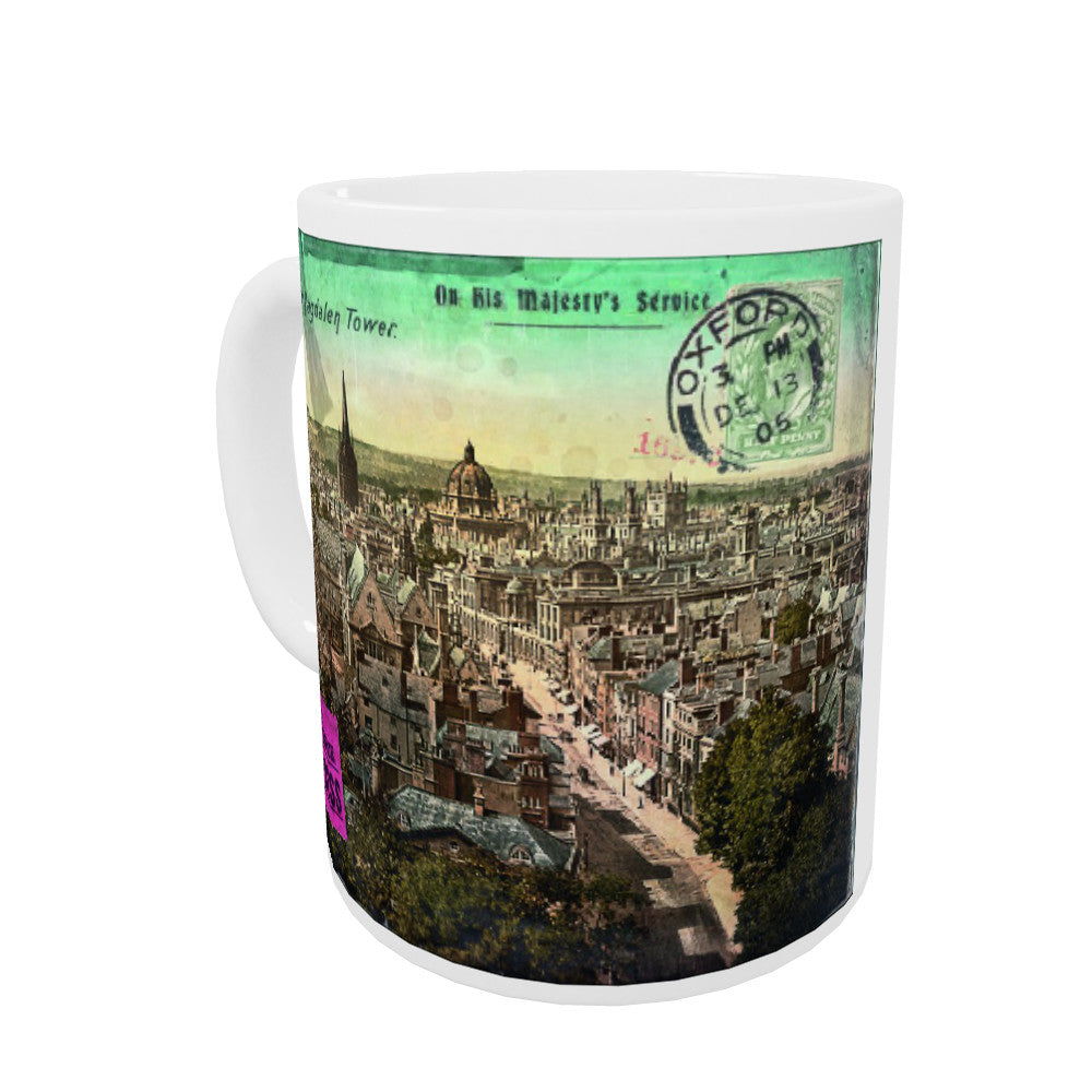 Oxford from the Magdalen Tower Coloured Insert Mug