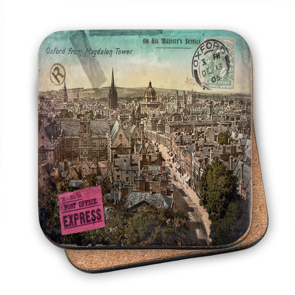 Oxford from the Magdalen Tower MDF Coaster