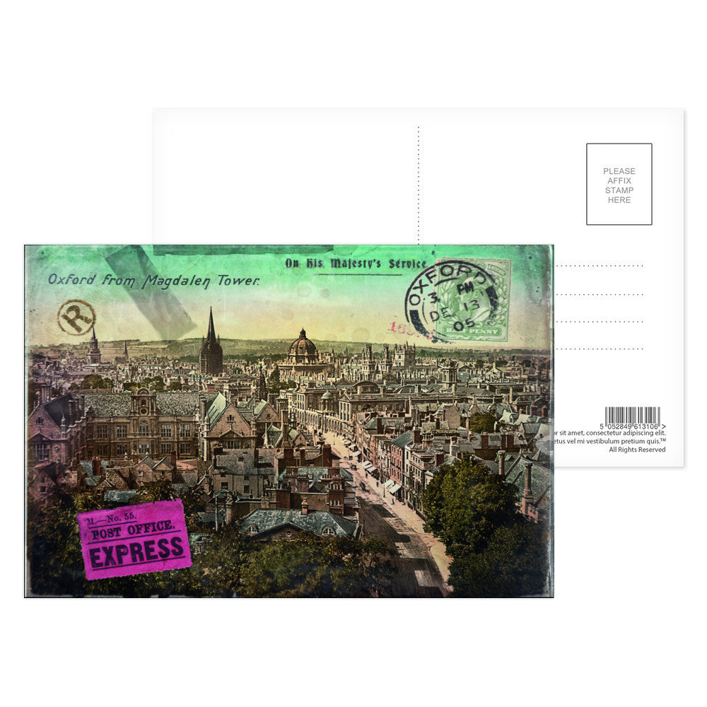 Oxford from the Magdalen Tower Postcard Pack