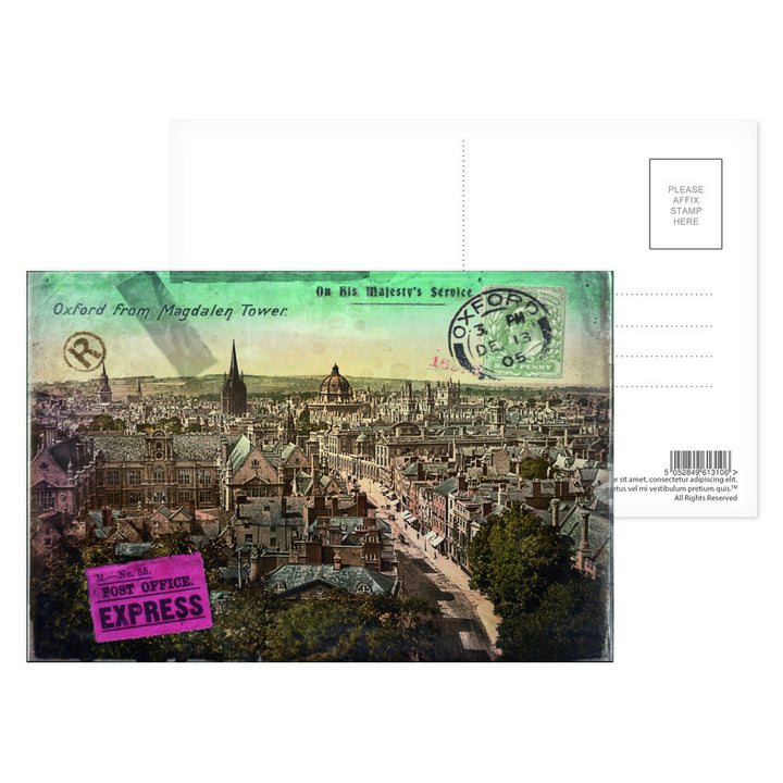 Oxford from the Magdalen Tower Postcard Pack