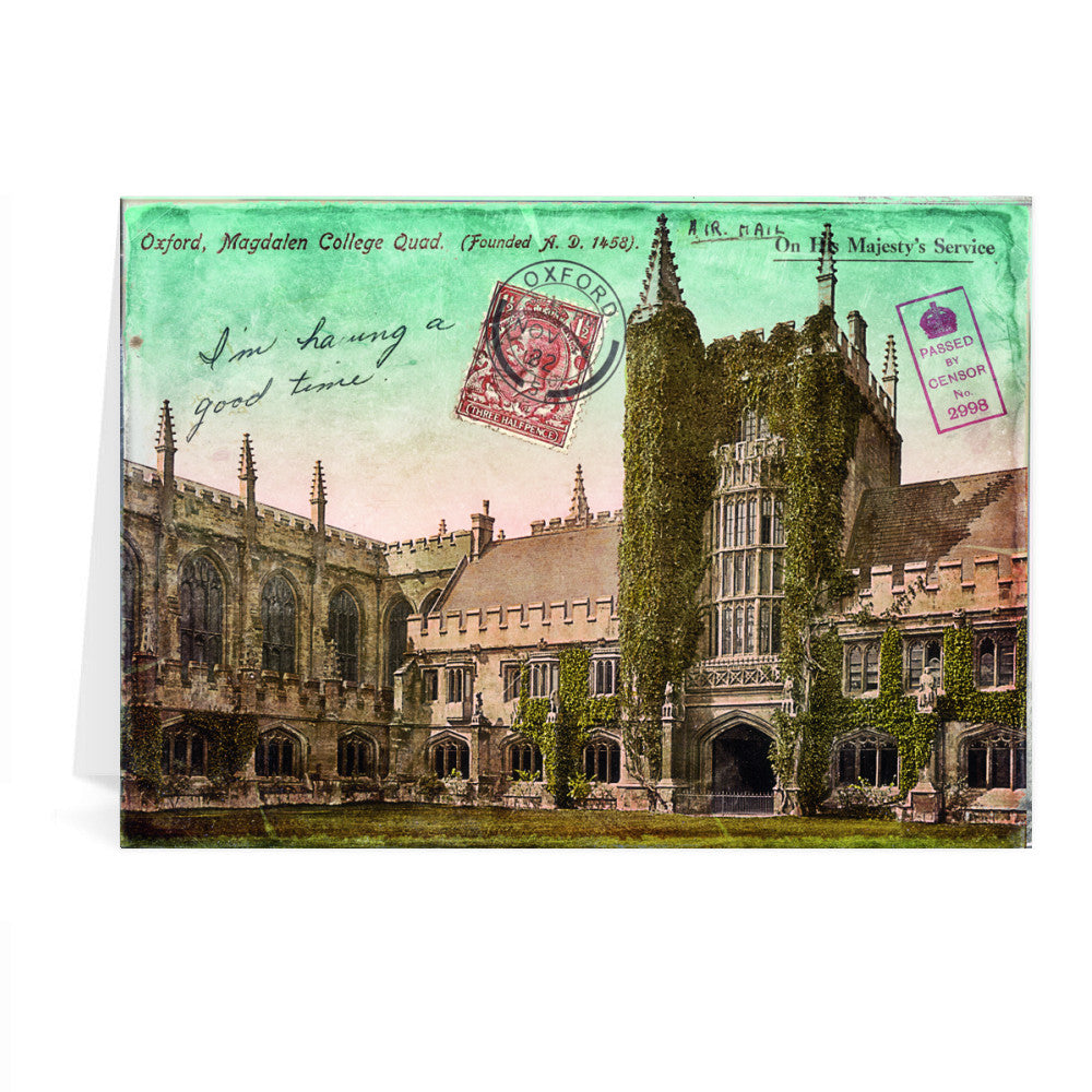 Magdalen College, Oxford Greeting Card 7x5
