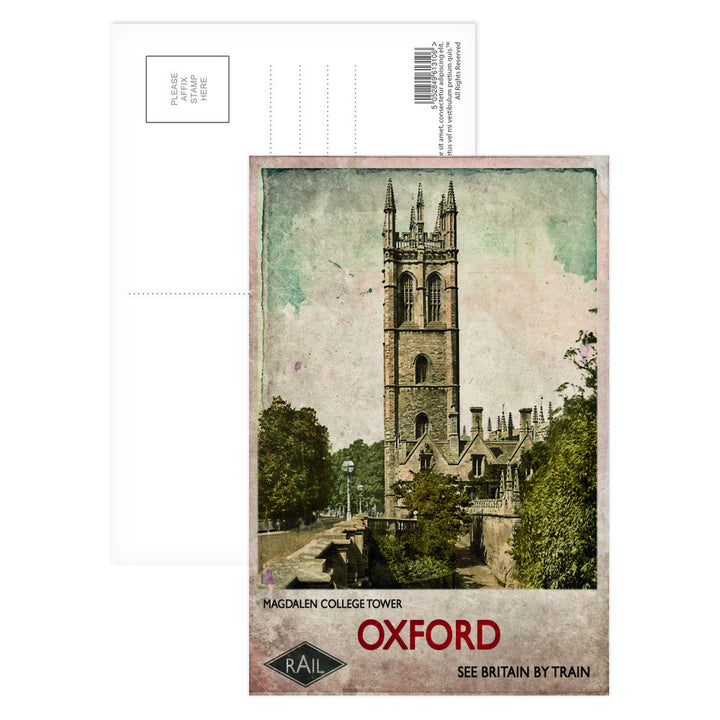 Magdalen College Tower, Oxford Postcard Pack