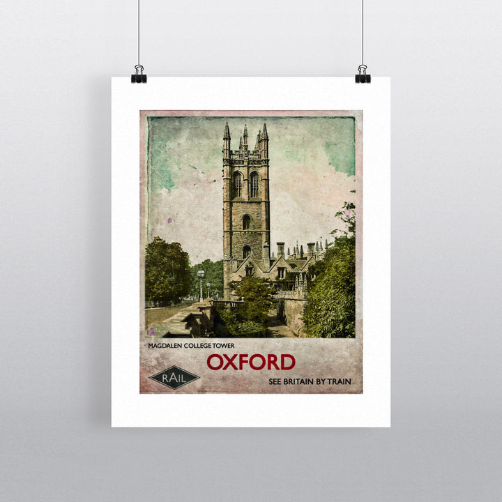 Magdalen College Tower, Oxford 90x120cm Fine Art Print