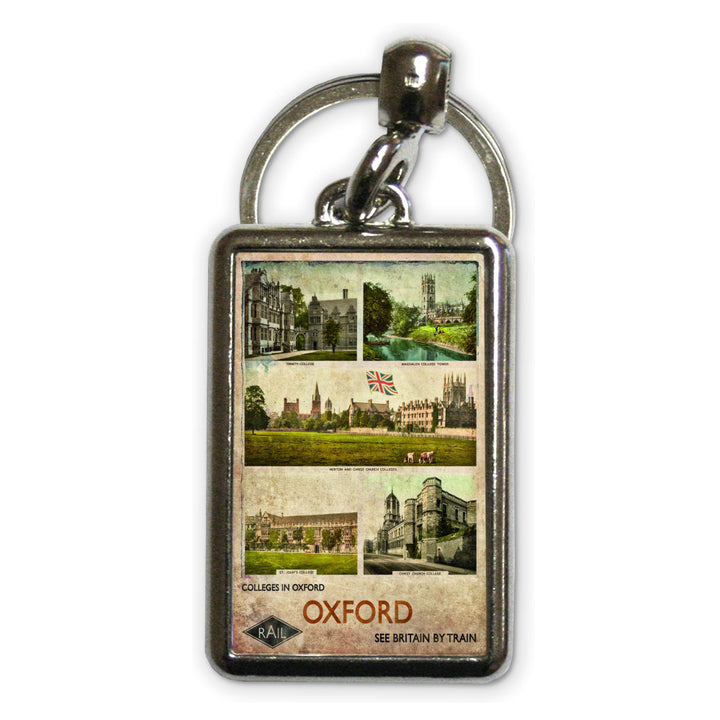 Oxford Colleges Metal Keyring