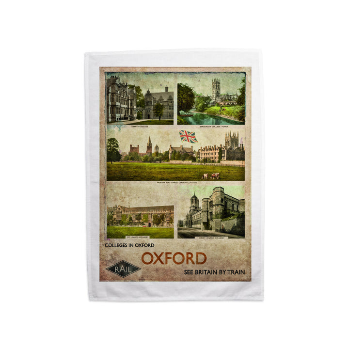 Oxford Colleges Tea Towel