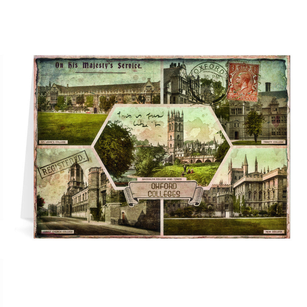 Oxford Colleges Greeting Card 7x5