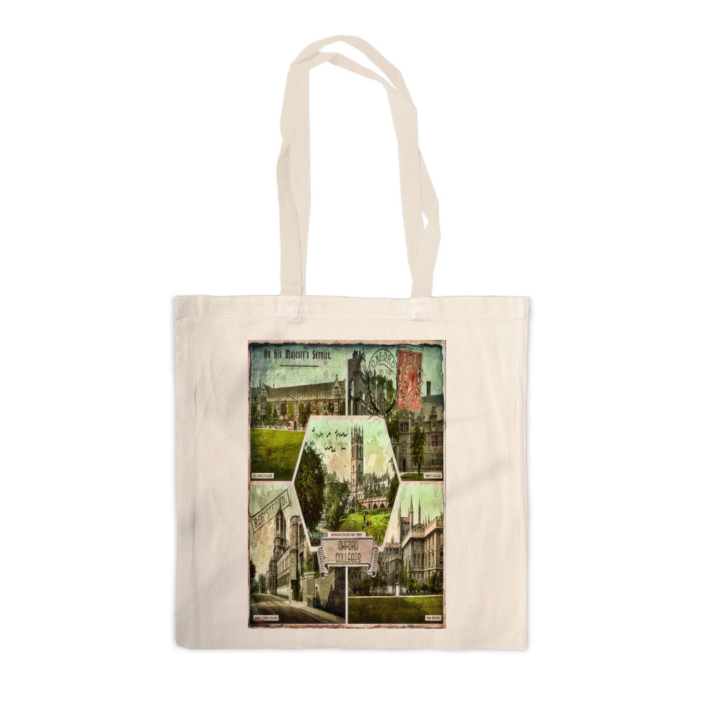 Oxford Colleges Canvas Tote Bag