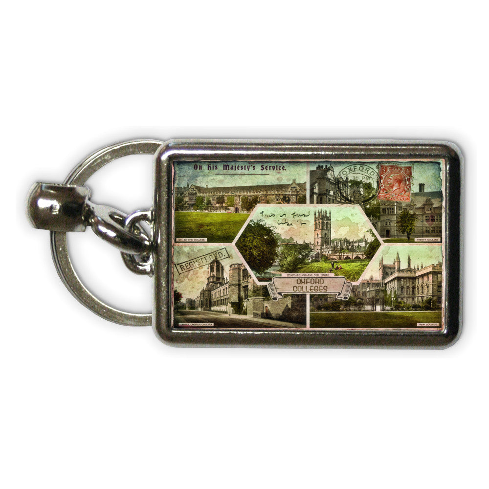Oxford Colleges Metal Keyring