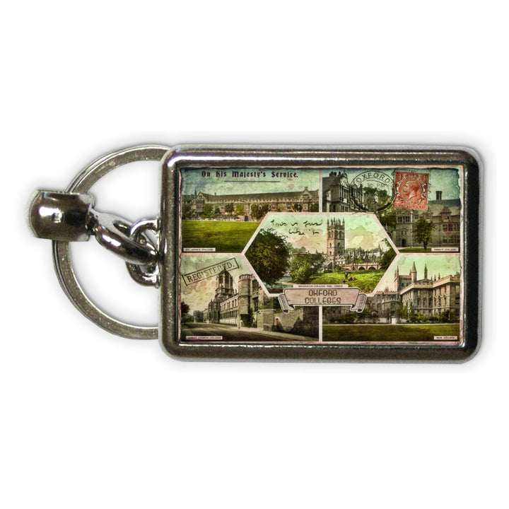 Oxford Colleges Metal Keyring