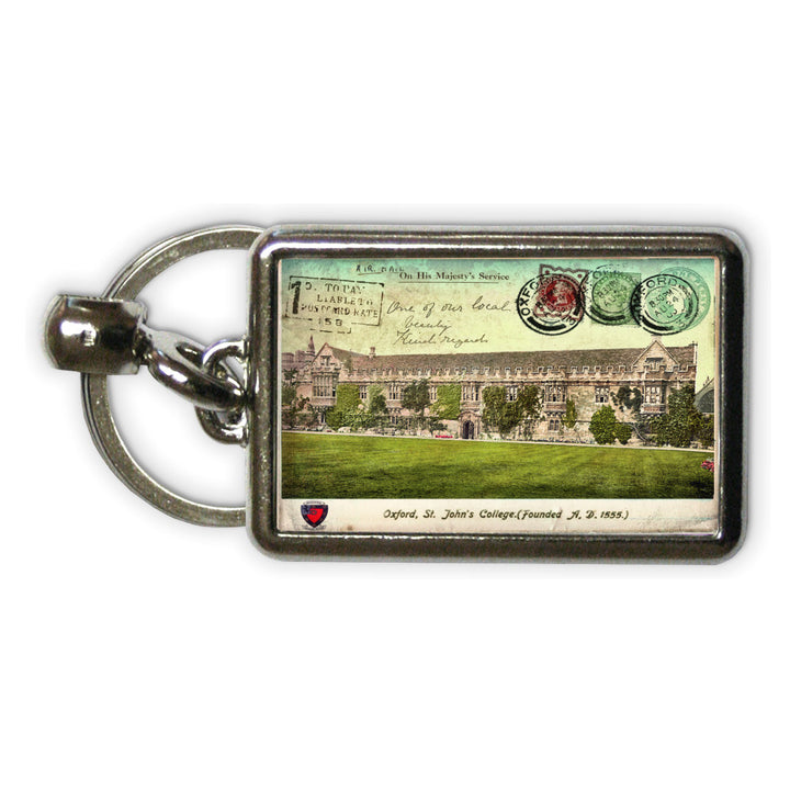 St Johns College, Oxford Metal Keyring