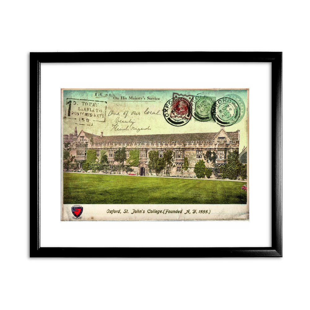 St Johns College, Oxford - Art Print