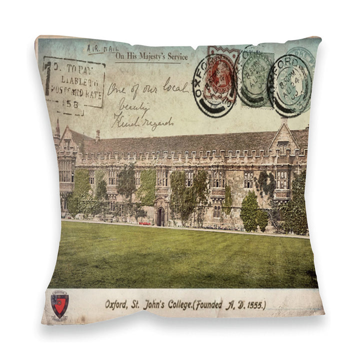 St Johns College, Oxford Fibre Filled Cushion