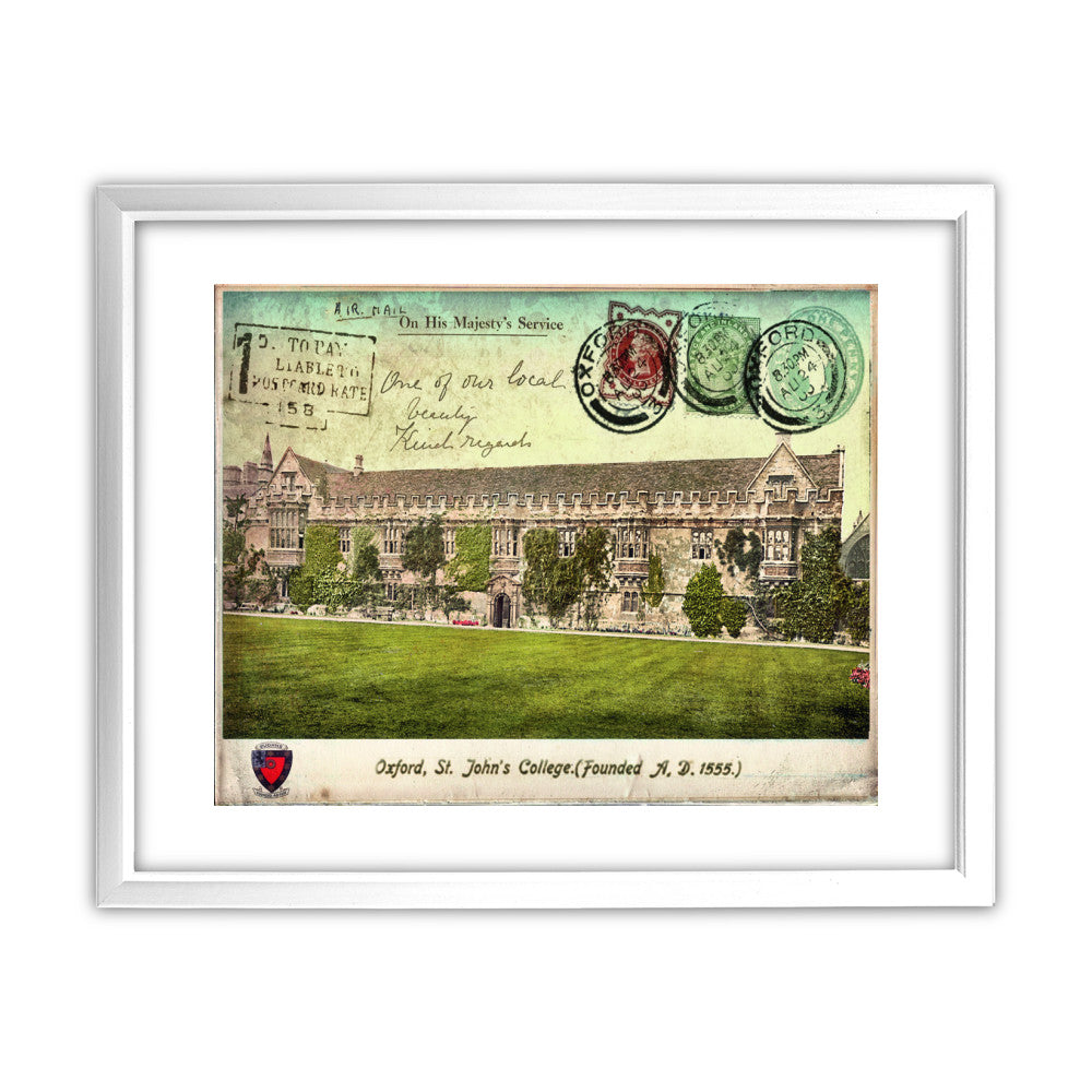 St Johns College, Oxford - Art Print