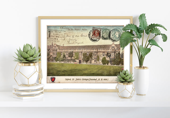 St Johns College, Oxford - Art Print