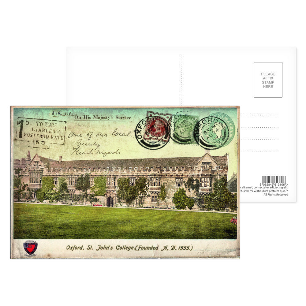 St Johns College, Oxford Postcard Pack