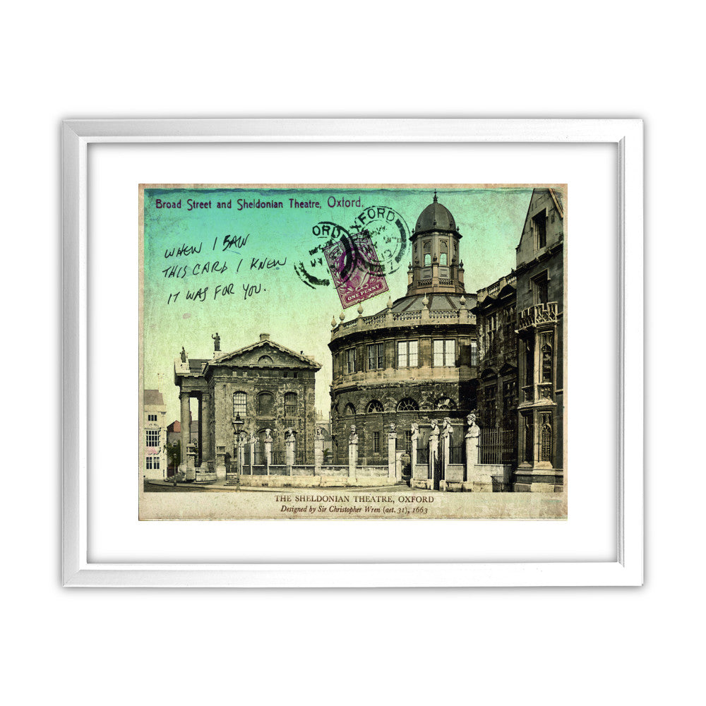 Broad Street and Sheldonian Theatre, Oxford - Art Print