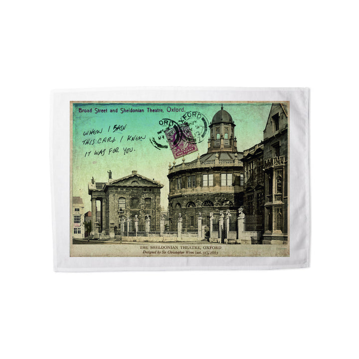 Broad Street and Sheldonian Theatre, Oxford Tea Towel